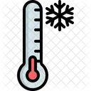 Kalte Temperaturen Winter Thermometer Symbol