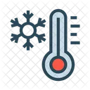 Schnee Flocken Temperatur Symbol