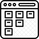 Kanban Gerenciamento Notas Ícone