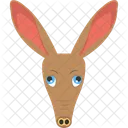 Kangaroo Face Brown Icon