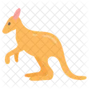 Kangaroo Wildlife Animal Icon