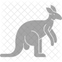 Tier Tiere Kanguru Symbol