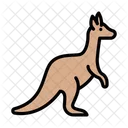 Kanguru Saugetier Zoo Symbol