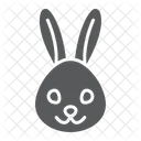 Kaninchen Hase Gesicht Symbol