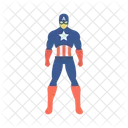 Kapitan Amerika Superheld Steve Symbol