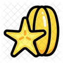 Half Karambola Fruit Icon