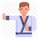 Karate Martial Arts Fighter Icon