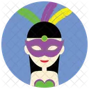 Karneval Party Maske Symbol