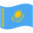 Flagge Land Kasachstan Symbol