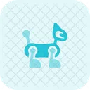 Katzchenroboter Roboterhund Robotertier Symbol