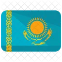 Kazajstan Bandera Pais Icono