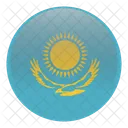 Kazajstan Pais Bandera Icono