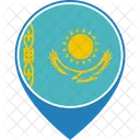 Kazakhstan Flag World Icon