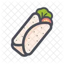 Kebab Taco Tortilla Icon