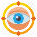 Keep Focus Monitoring Eye Focus Icon