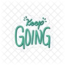 Keep Going Motivation Positivity Icon