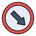 Keep Right  Icon