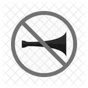 Nein Hupe Zone Symbol