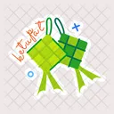 Ketupat Rice Cake Rice Dumplings Icon