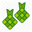 Ketupat Ramadan Rice Cake Icon