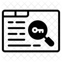 Keyword Research Search Icon