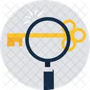 Key Search Magnifier Icon