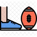 Kick Rugby Ball  Icon