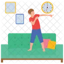 Kid Dancing Refreshing Time Childhood Fun Icon