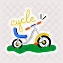 Kids Cycle Kids Bicycle Kids Vehicle Icon