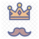 Crown Father Moustache Icon