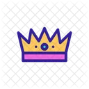 Crown Contour King Icon