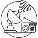 Kommunikation Satellit Antenne Symbol