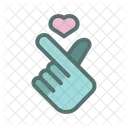 Korean Love Sign  Icon