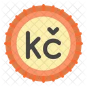 Koruna Ceko Currency Icon