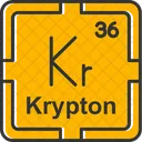 Krypton Preodic Table Preodic Elements Icon