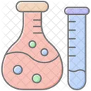 Lab Beaker Test Tube Lineal Color Icon Icon