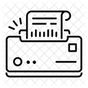Label Printing Printer Apparatus Icon