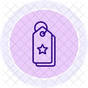 Label Star Line Icon Icon