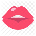 Labios Beso Lapiz Labial Icono