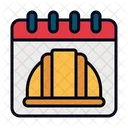 Labor Day Calendar Helment Icon