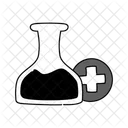 Black Monochrome Laboratorium Test Illustration Laboratorium Test Science Icon