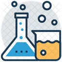実験室、装置、ビーカー アイコン