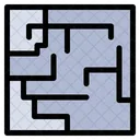 Labyrinth Karte Irrgarten Symbol