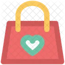 Ladies Handbag Heart Icon