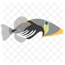 Lagoon Triggerfish Sea Creature Animal Icon