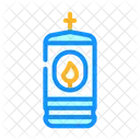 Lamp Burning Candle Icon