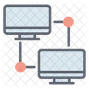 Datenubertragung Datensynchronisation Datenaustausch Symbol