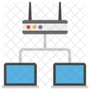 LAN Netzwerk Lokales Netzwerk Netzwerktopologie Symbol