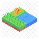 Cultivation Land Farming Fields Icon