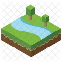 Landscape Nature Island Icon